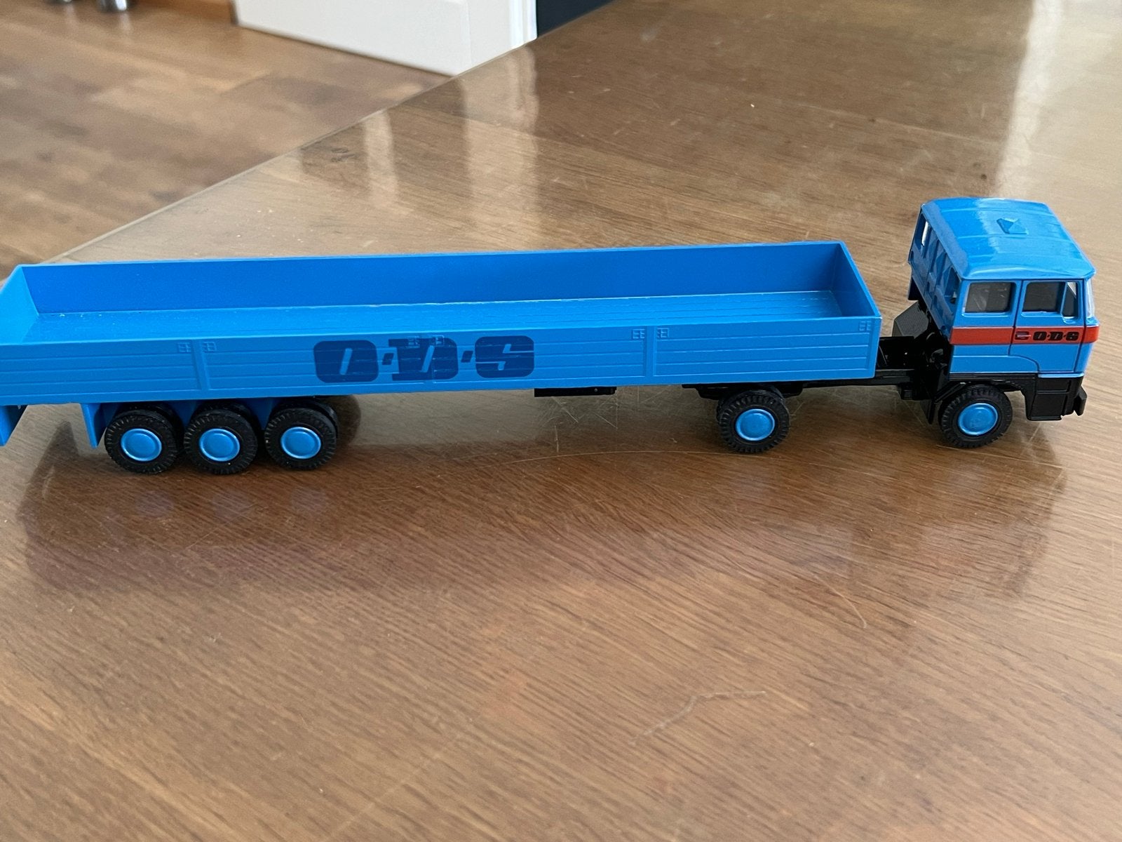 Lion car  daf ODS Truck met Oplegger - Modelbouw, Ophalen of Verzenden, Zo goed als nieuw, Bus of Vrachtwagen, Overige merken