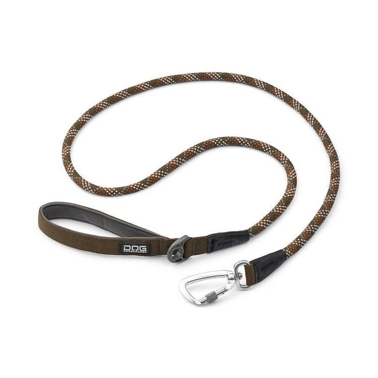 Dog Urban Rope hondenlijn –zwart met beige/bruin– 130 cm, Dieren en Toebehoren, Ophalen of Verzenden, Gebruikt, Hondenriem