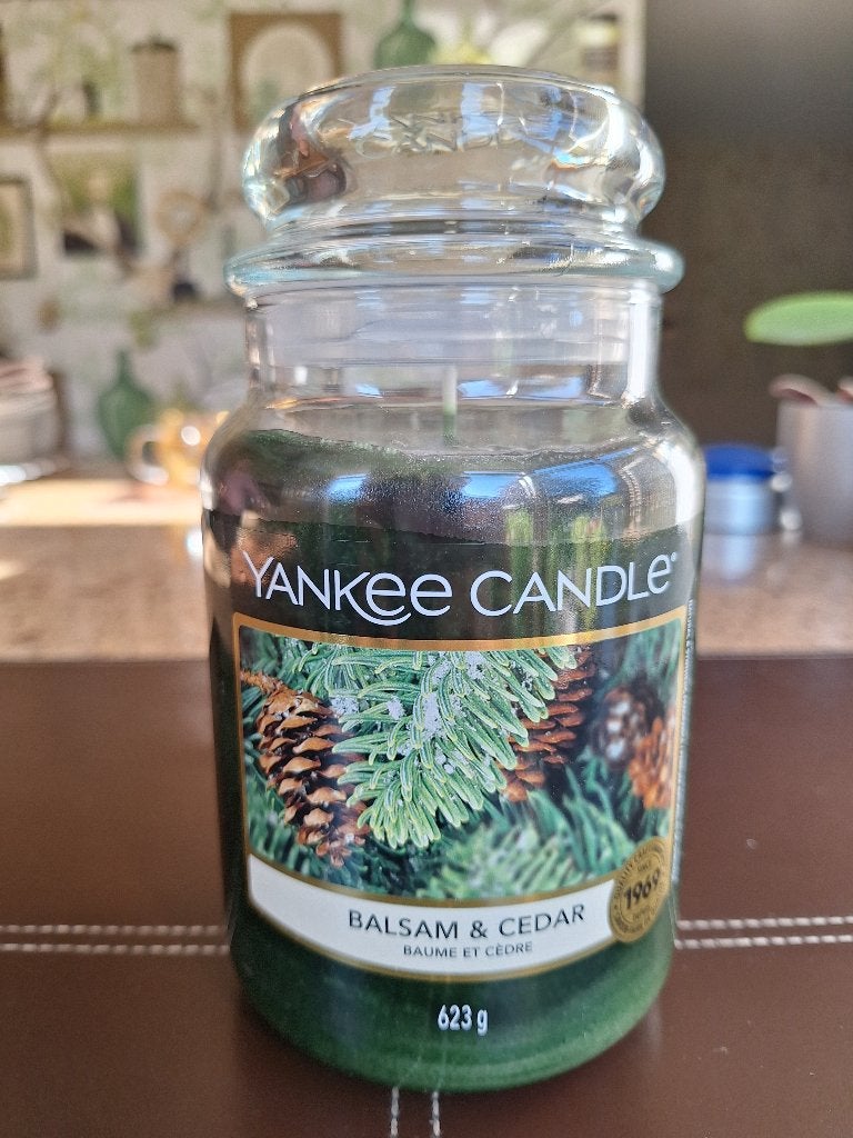 Yankee Candle Geurkaars  "BALSAM & CEDER", Overige merken, Nieuw, Ophalen of Verzenden, Kaars