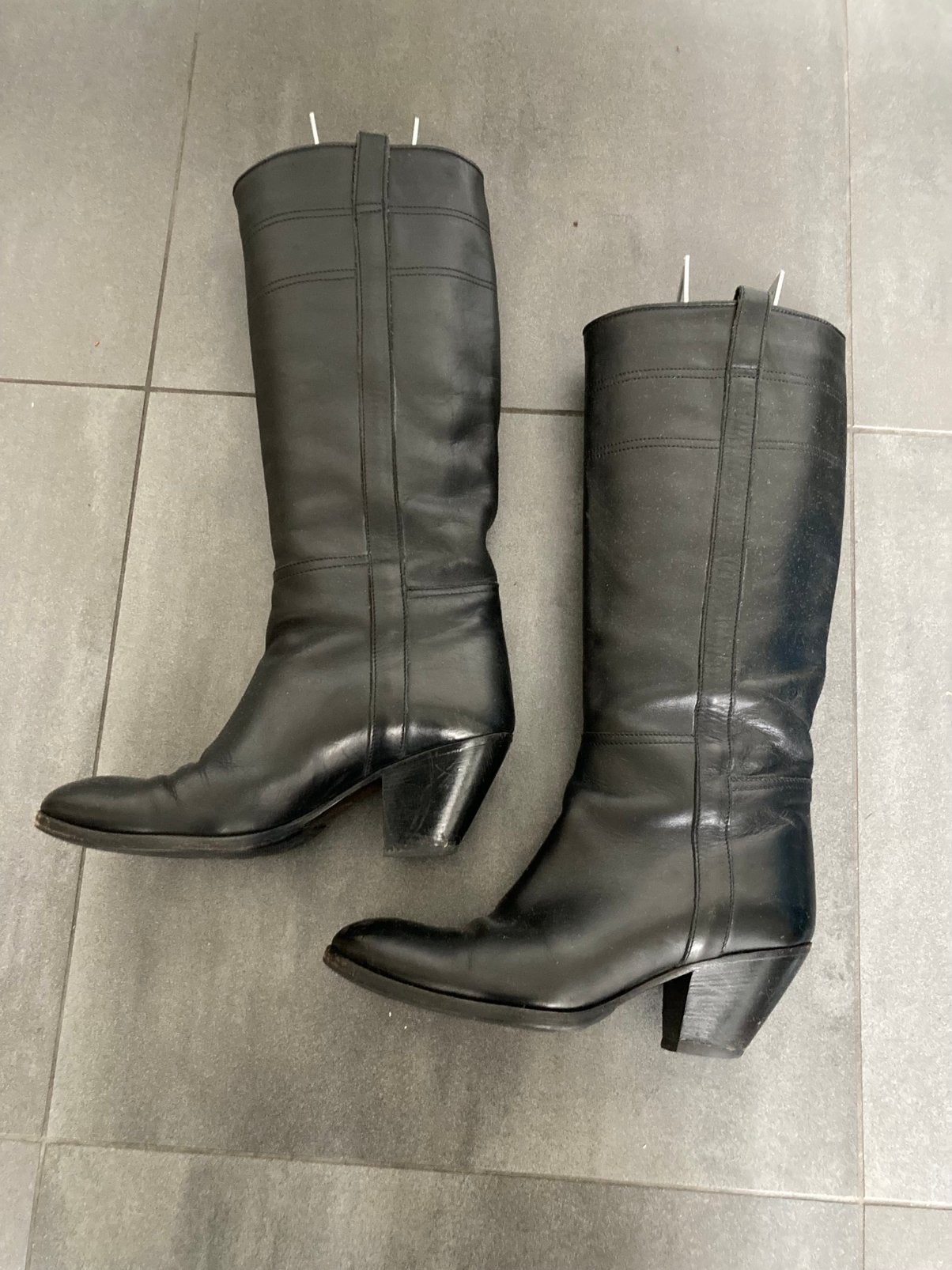 Buttero zwart leren cowboylaarzen Maat 38, Kleding | Dames, Hoge laarzen, Zwart, Ophalen of Verzenden, Gedragen