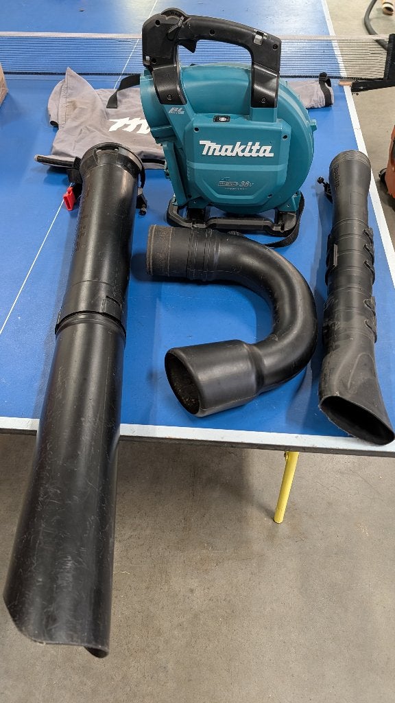 Makita DUB363 Accu Bladblazer - Zonder Accu's, Gebruikt, Met opvangzak, Ophalen of Verzenden, Makita
