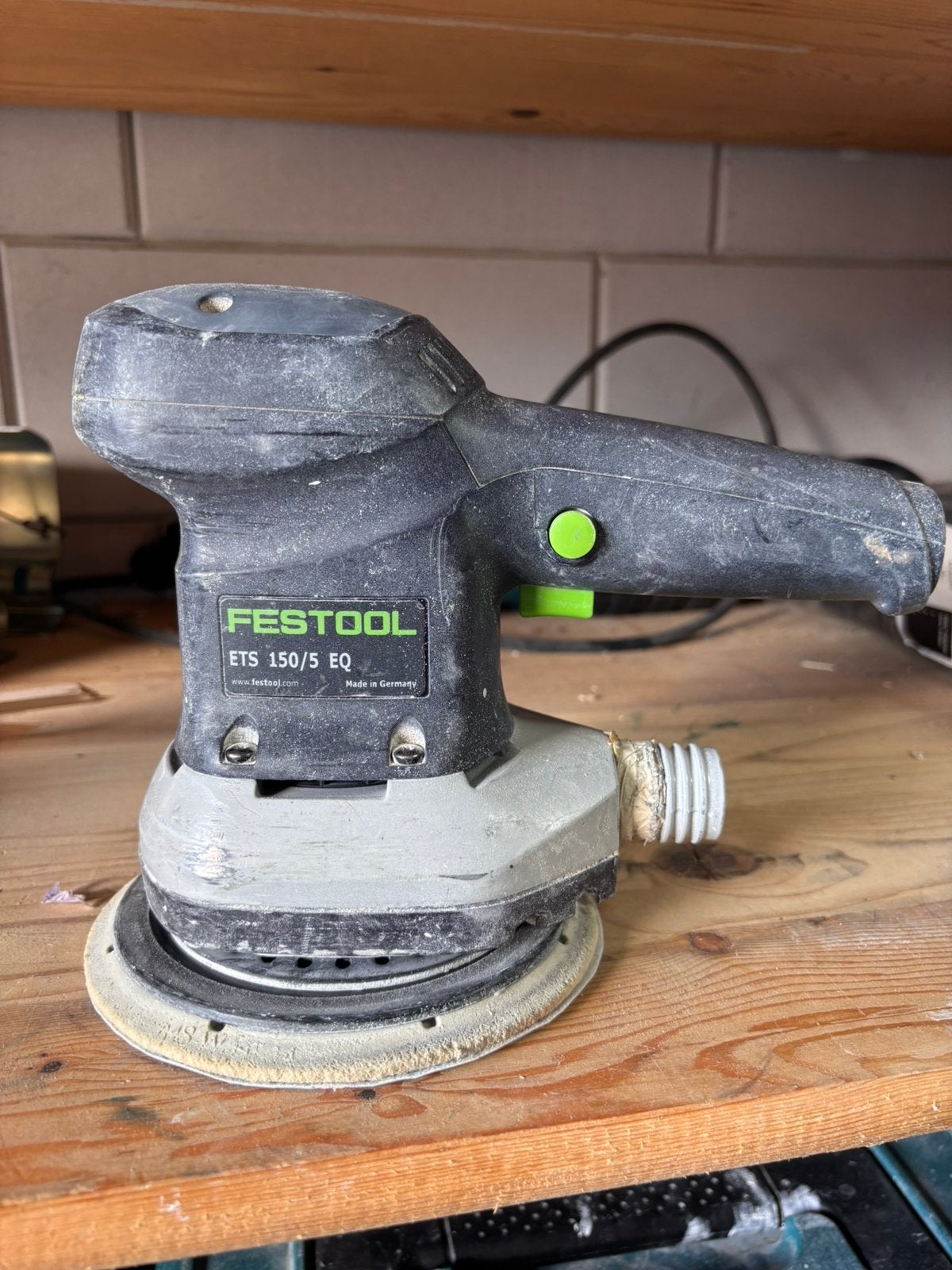 Festool ETS 150/5 EQ schuurmachine, Ophalen of Verzenden, Gebruikt, Minder dan 600 watt, Excentrische schuurmachine