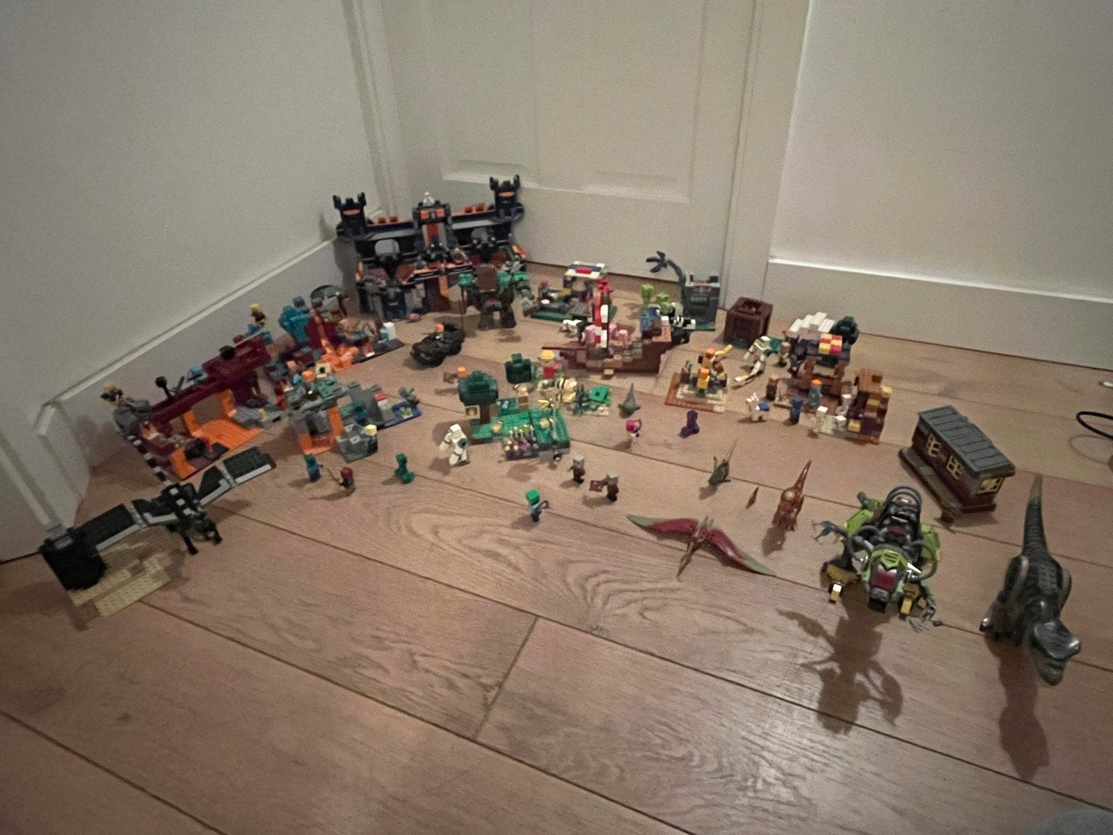 Grote collectie LEGO Minecraft en LEGO Nexo Knights sets, Inclusief minifiguren, Gebruikt, Minecraft, Lego
