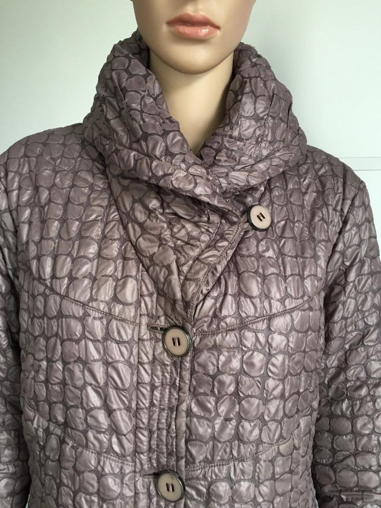 C498 Easy Comfort: Mt 38=M jas winter winterjas bruin puffer, Maat 38/40 (M), Bruin, Ophalen of Verzenden, Zo goed als nieuw