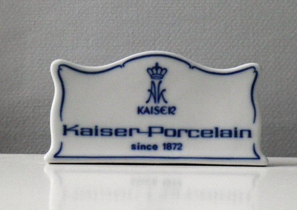 Kaiser Porselein 4 Reclameschildjes, Antiek en Kunst, Ophalen of Verzenden