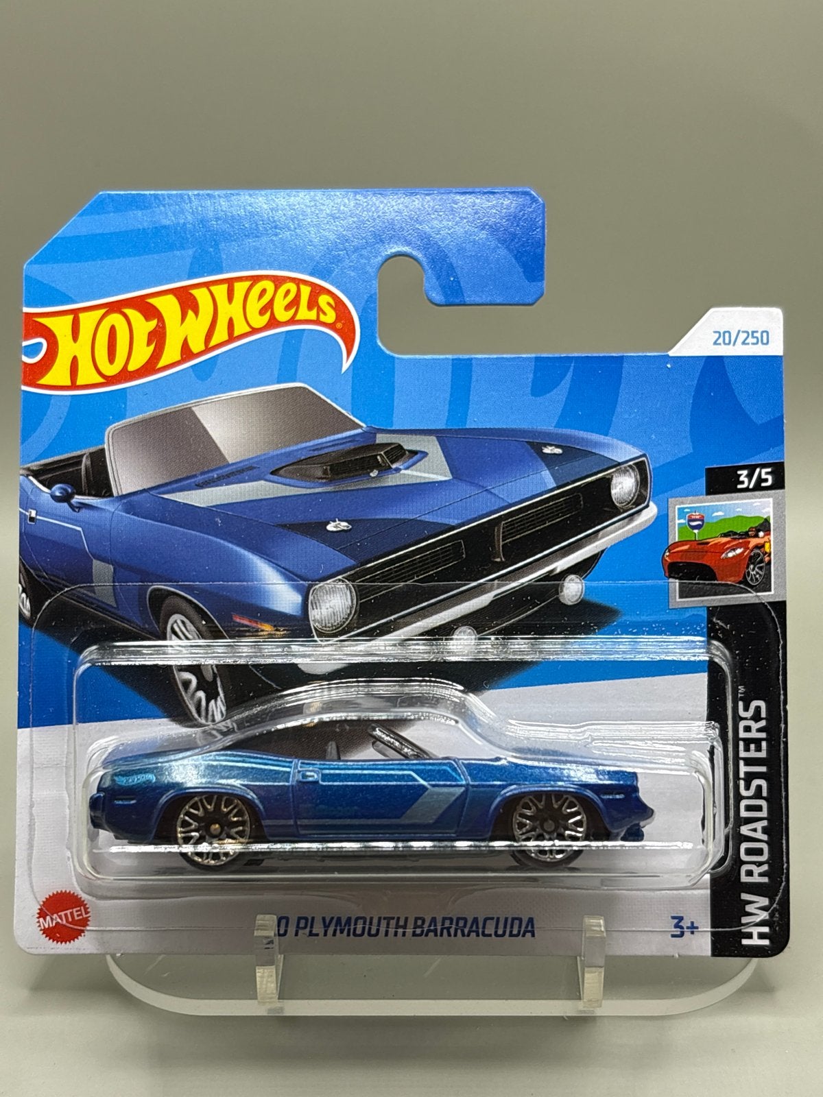 Hot Wheels 2024 '70 Plymouth Barracuda - HW Roadsters 3/5, Auto, Nieuw, Ophalen of Verzenden, Mattel