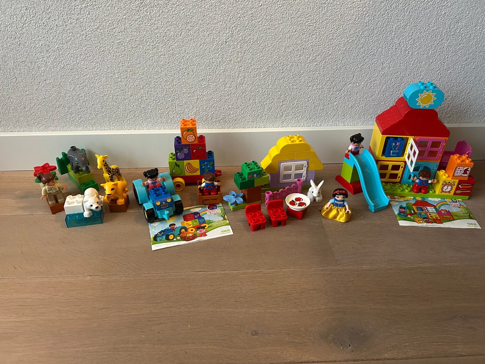 LEGO Duplo sets: Mijn Eerste Huis, Kleuren & Fruit, Sneeuwwi, Ophalen of Verzenden, Zo goed als nieuw, Overige merken