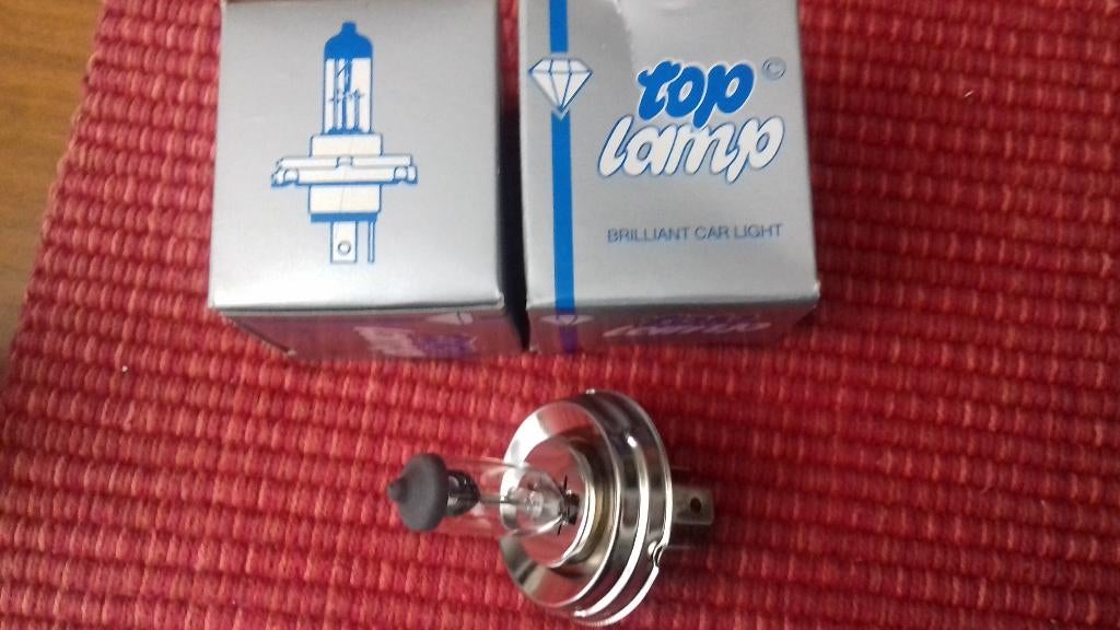 H4  6 VOLT  60-55 WAT P45T H4 top lamp met de voet OLDTIMER, Auto-onderdelen, Ophalen of Verzenden, Nieuw
