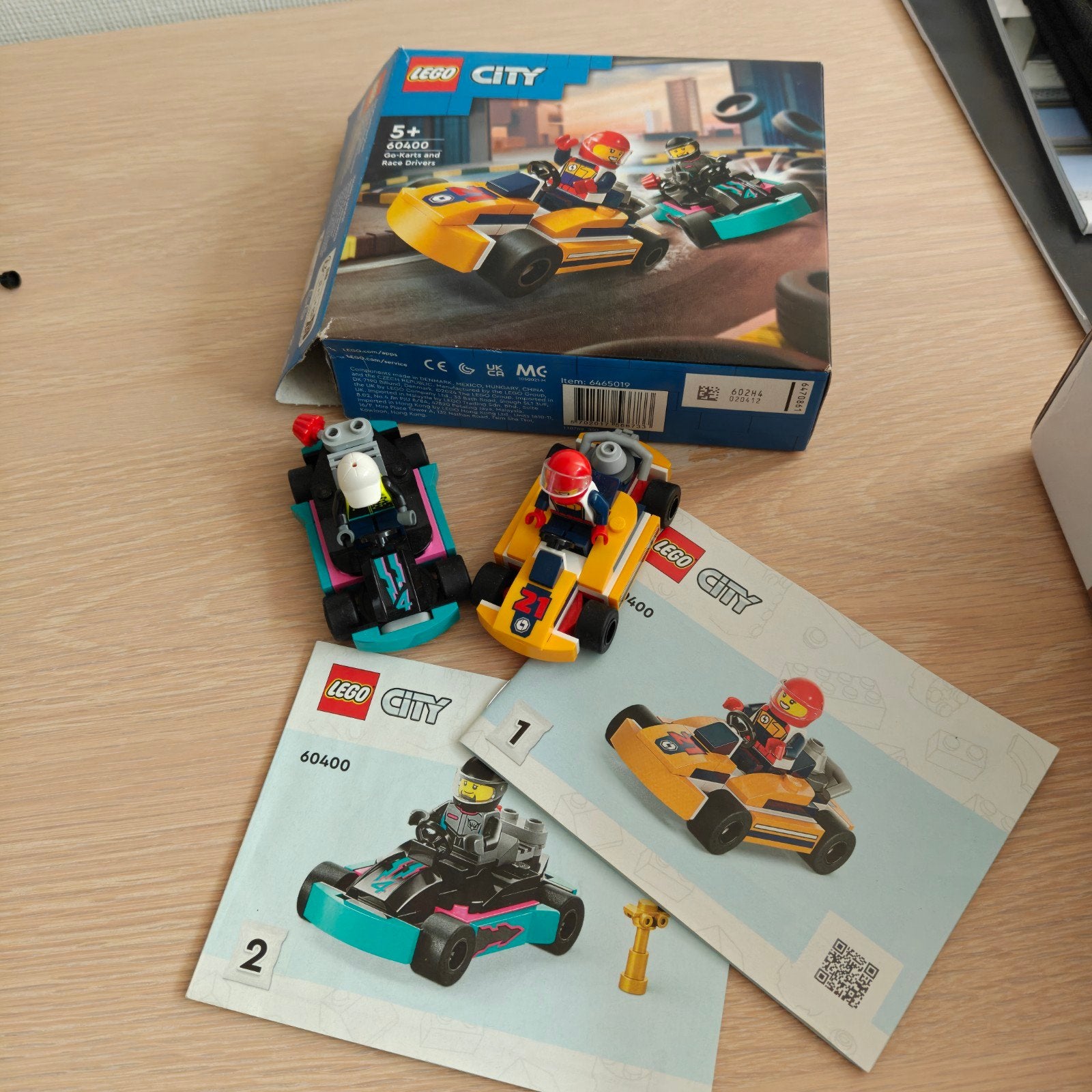 Lego City 60400 Lego kart racers en 60383 Elektrische Sportw, City, Lego, Compleet, Ophalen of Verzenden