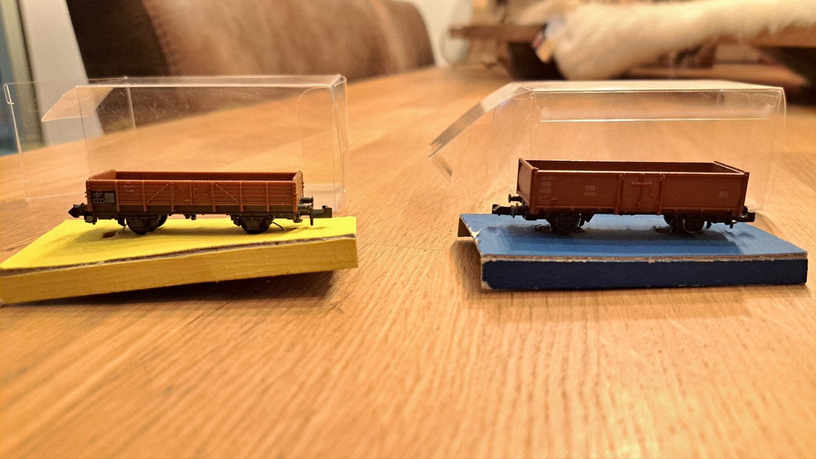 2 open wagons, Ophalen of Verzenden, Gebruikt, Gelijkstroom, Wagon
