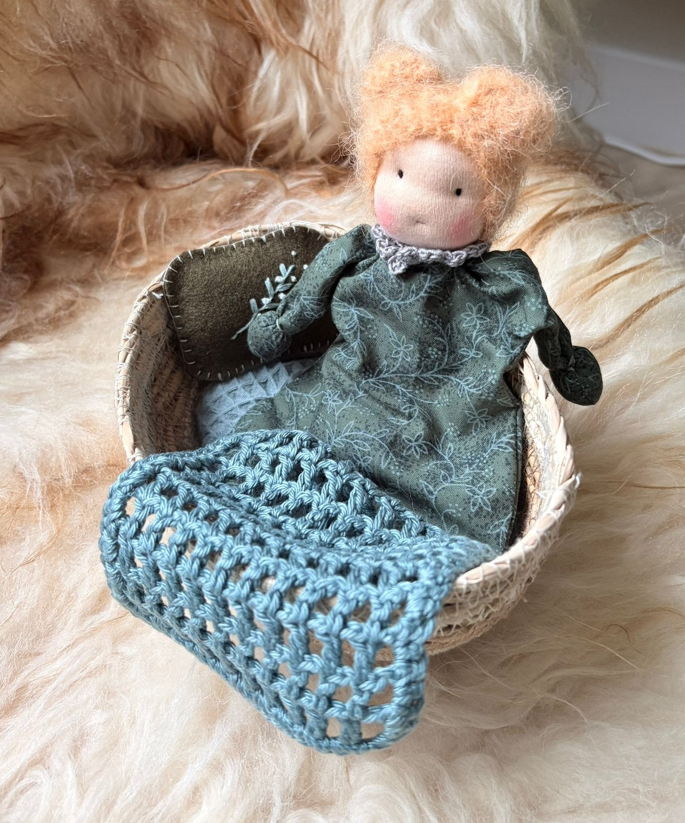 Waldorf pop in bed mandje, Ophalen of Verzenden, Nieuw, Overige typen