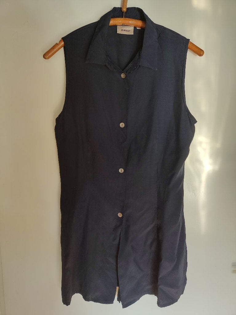 Blauwe blouse van Inwear, maat XL, Kleding | Dames, Blouses en Tunieken, Gedragen, Maat 46/48 (XL) of groter, Blauw, Ophalen of Verzenden