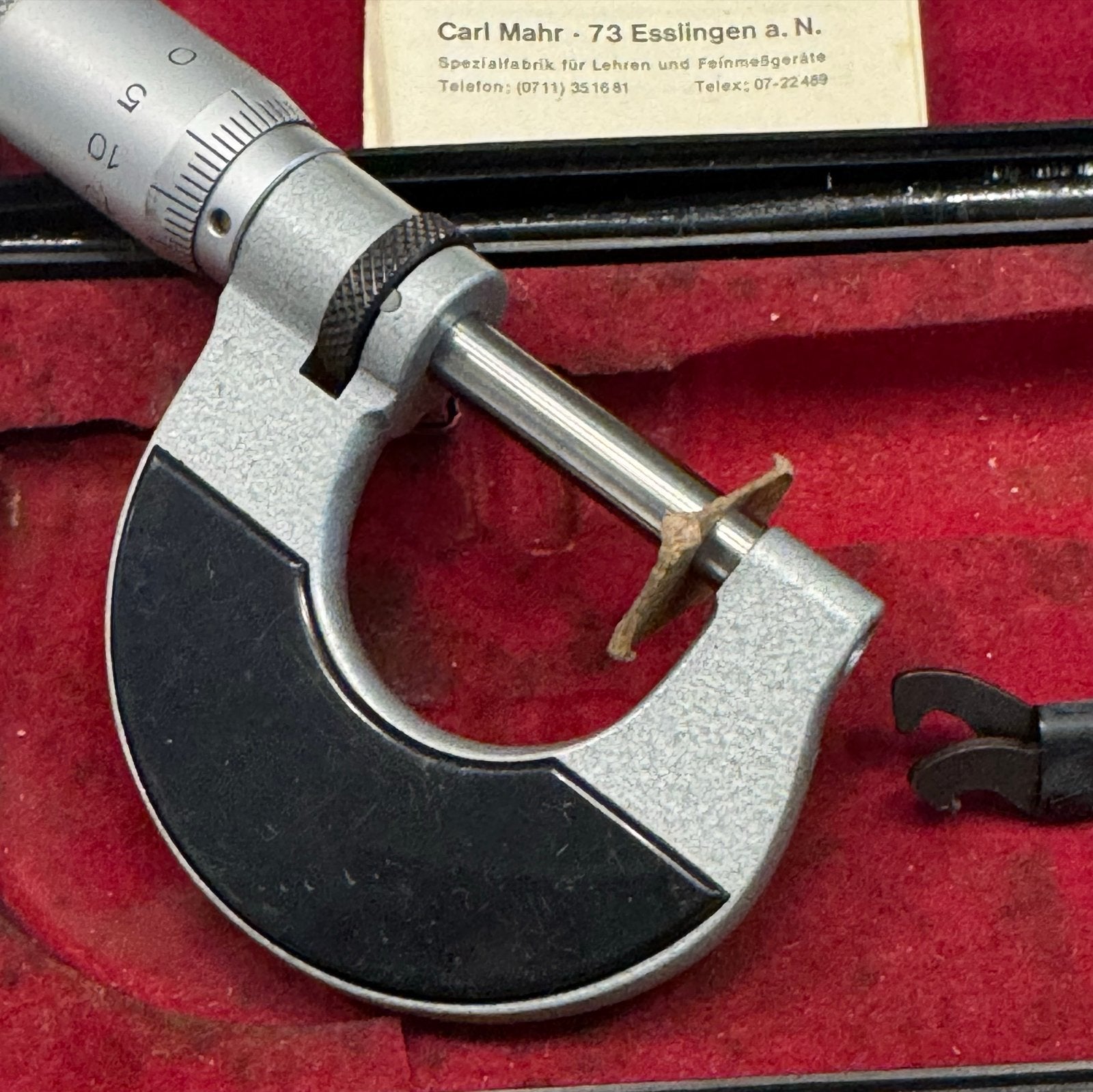 Mahr Micrometer 0-25mm - Precisie Meetinstrument, Ophalen of Verzenden, Gebruikt, Overige meters