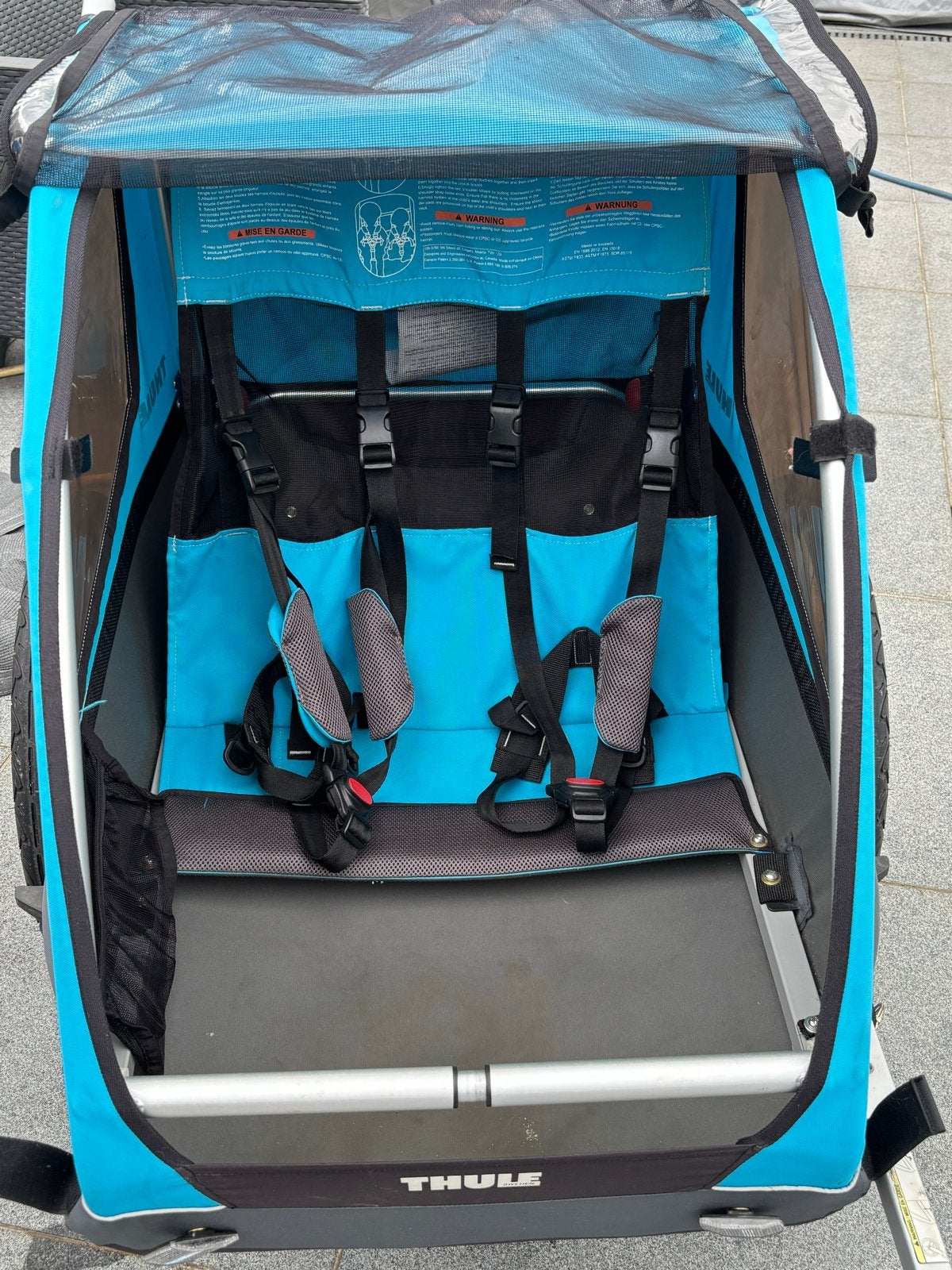 Thule Fietskar 2 Personen met Vliegengaas en Regengaas, Fietsen en Brommers, Fietsaccessoires | Aanhangers en Karren, Ophalen