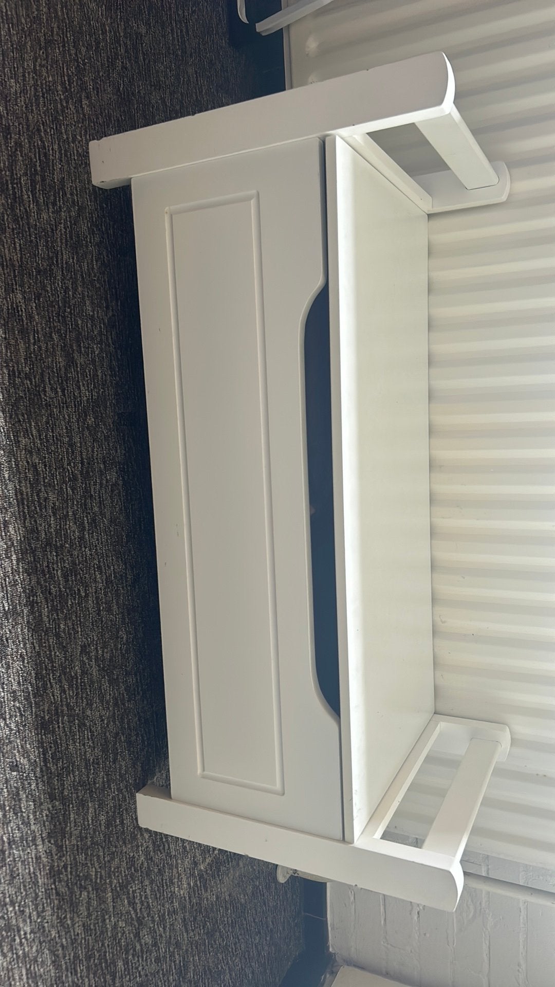 Livarno wit houten stevige zitbank, Ophalen, Gebruikt