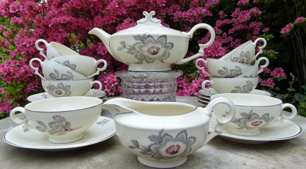Super Mooi Art Deco Thee servies J.G & E.H. Hilversum, Antiek en Kunst, Ophalen of Verzenden