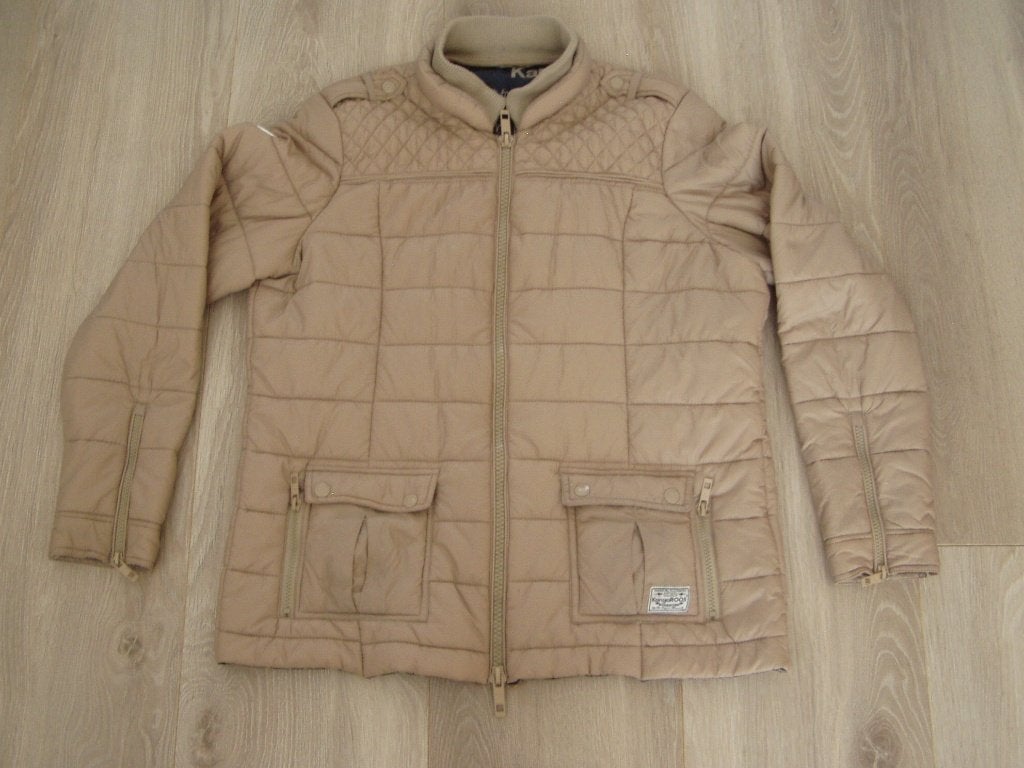 Lichtbruine [tussen] jas KANGA ROOS, Bruin, Maat 46/48 (XL) of groter, Ophalen of Verzenden, Zo goed als nieuw