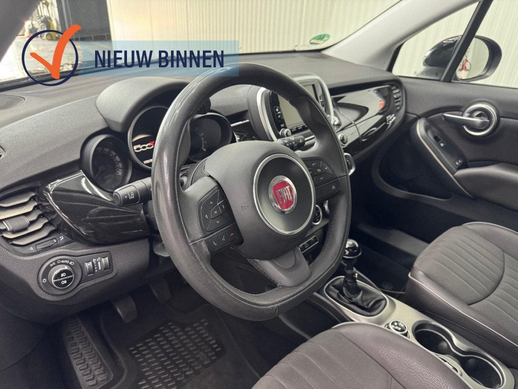 Fiat 500X 1.4 T M-Air Lounge (bj 2015), Gebruikt, 4 cilinders, Zwart, Origineel Nederlands