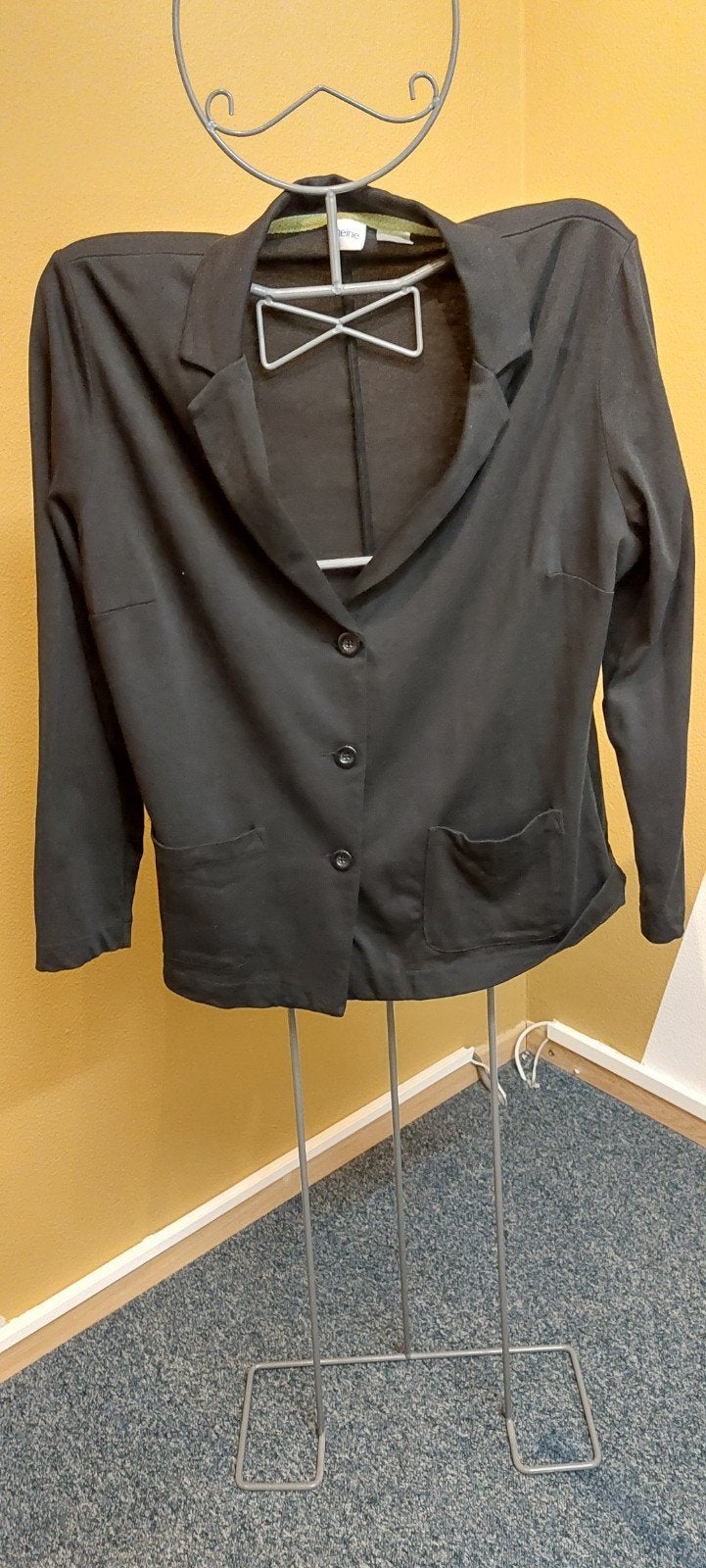 Heine Zwart Jasje Maat 46, Kleding | Dames, Zwart, Maat 46/48 (XL) of groter, Ophalen of Verzenden, Zo goed als nieuw