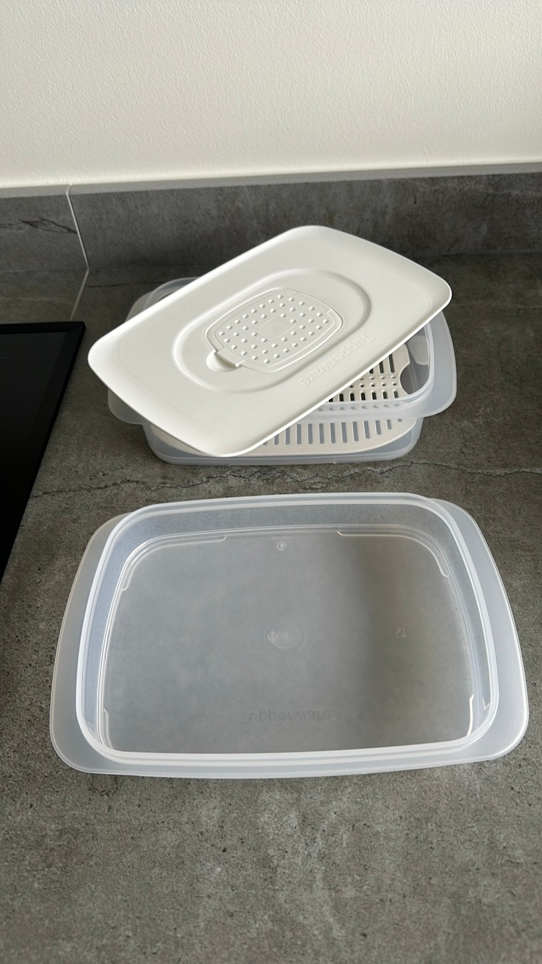 Tupperware kaas en vleeswaren opbergdoos, Ophalen, Zo goed als nieuw, Overige typen
