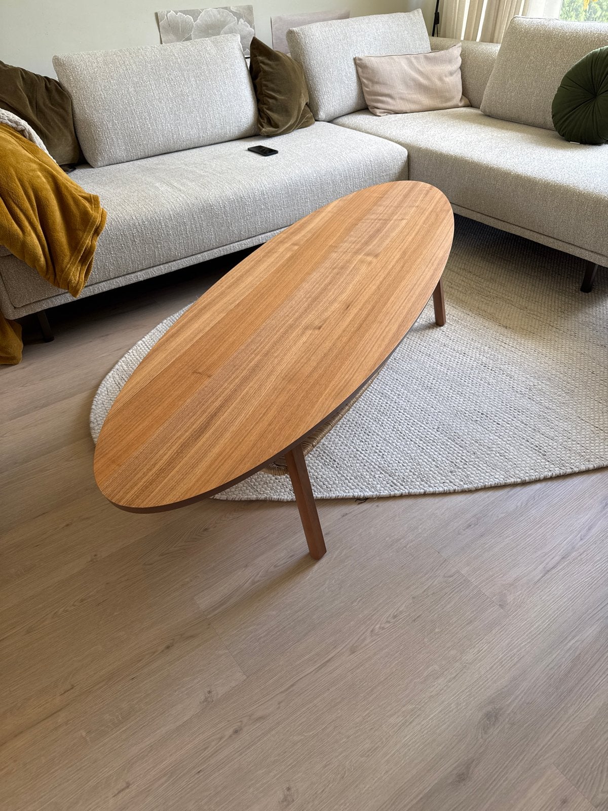 IKEA Stockholm Ovale salontafel, Ophalen, Gebruikt, 50 tot 100 cm, 150 tot 200 cm