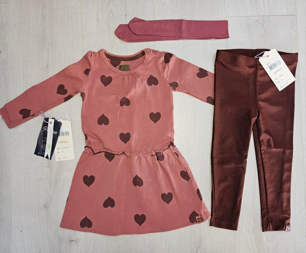 Z8 Pommelien Gisele Dark Choco 86, Ophalen, Nieuw, Meisje, Jurkje of Rokje