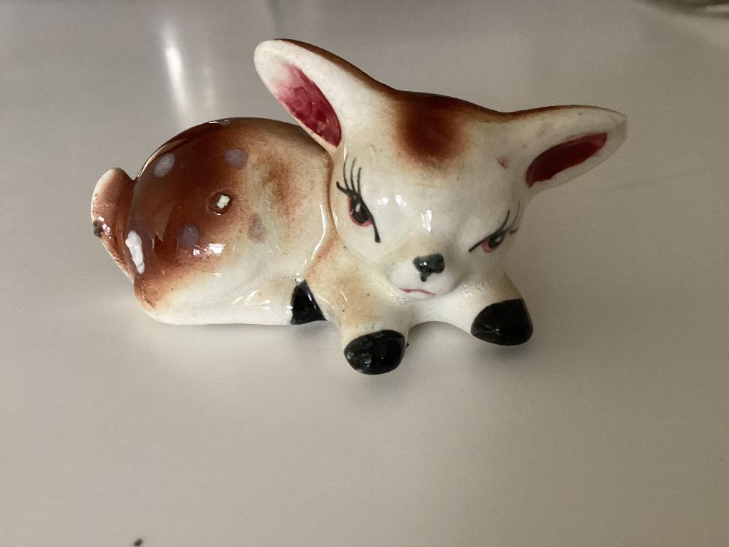 Vintage beeldje, hertje, jaren ‘60, Ophalen of Verzenden, Huis en Inrichting