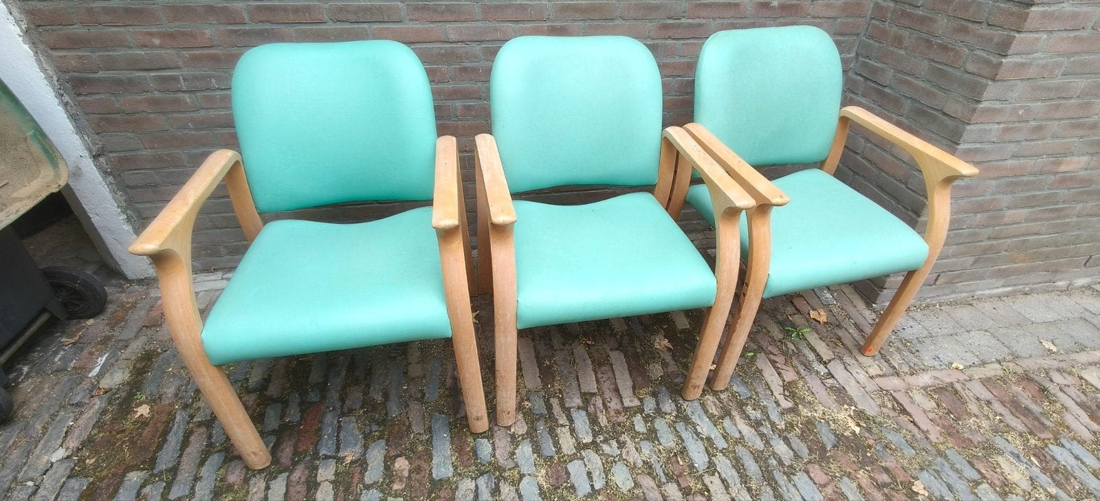 Retro kantoorstoelen, Huis en Inrichting, Ophalen, Gebruikt, Overige kleuren, Hout