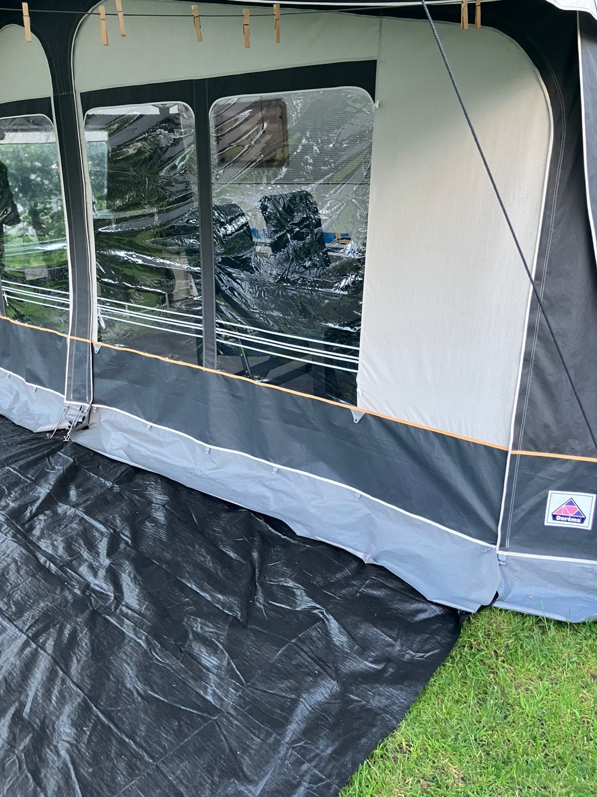 Dorema sydney XL 300 antraciet, maat 14, Ophalen of Verzenden, Gebruikt, Tot en met 4