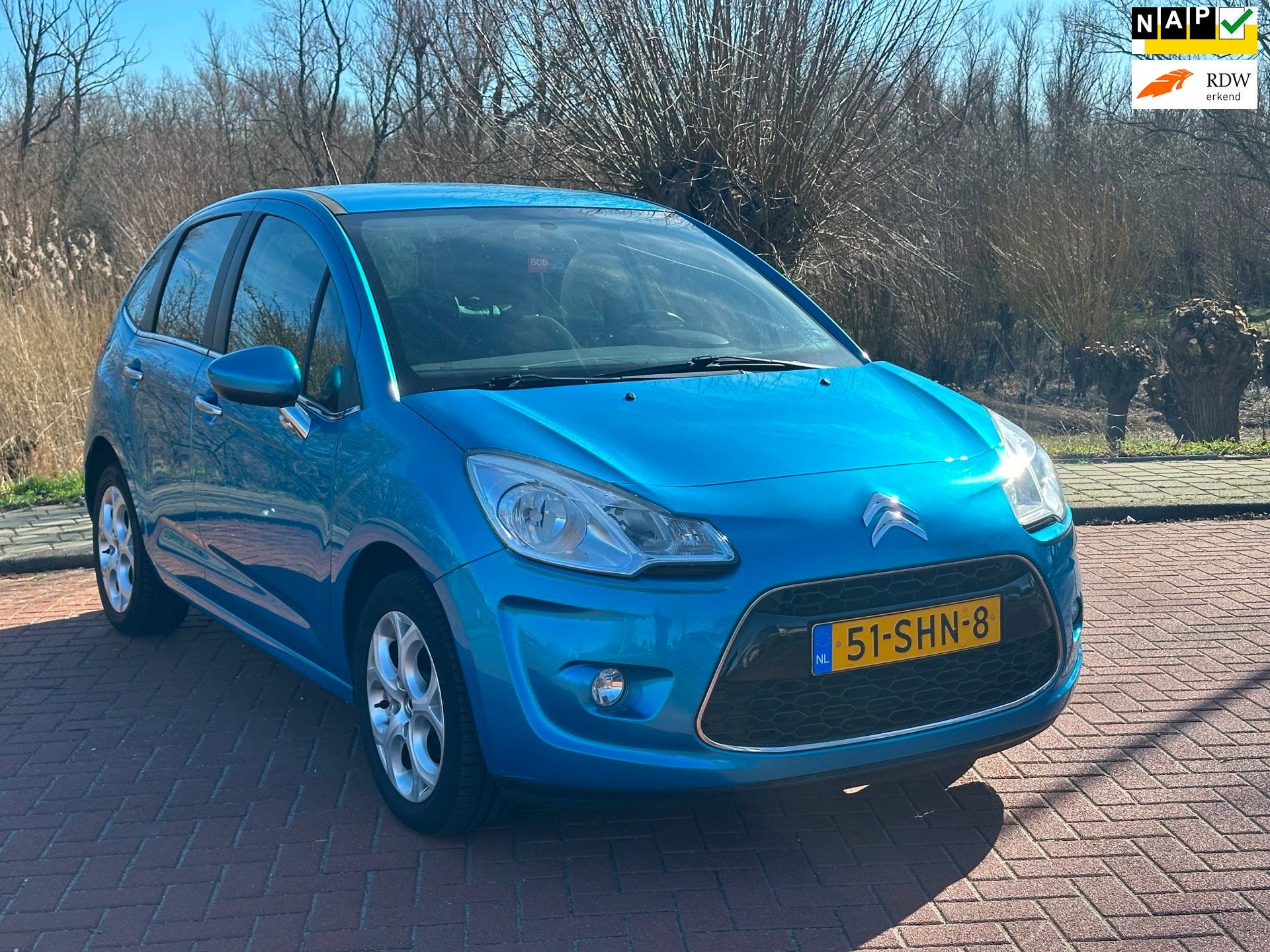 Citroen C3 1.4 VTi Selection Nap/Clima, Voorwielaandrijving, Euro 5, Blauw, Origineel Nederlands