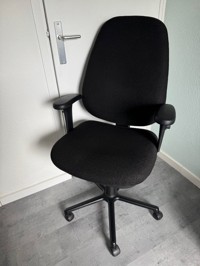 Bureaustoel, Ophalen, Zo goed als nieuw, Zwart, Bureaustoel