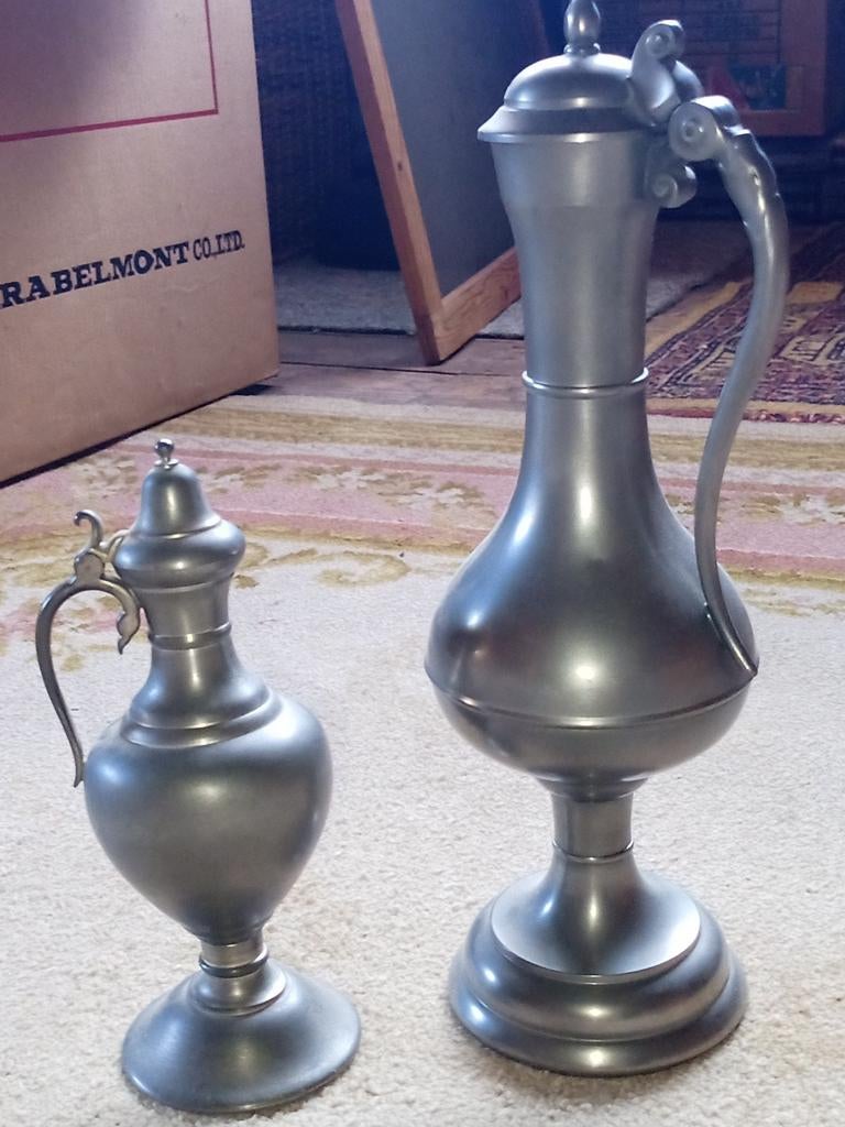 2 Tinnen kannen - KMD Royal Holland Pewter Tiel, Ophalen of Verzenden