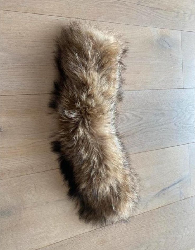 Bontkraag nieuwstaat, Kleding | Dames, Jassen | Winter, Ophalen of Verzenden, Zo goed als nieuw, Bruin
