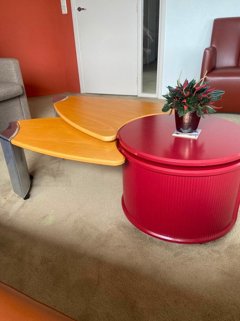 Leolux salontafel, Ophalen, Overige houtsoorten, Gebruikt, 100 tot 150 cm