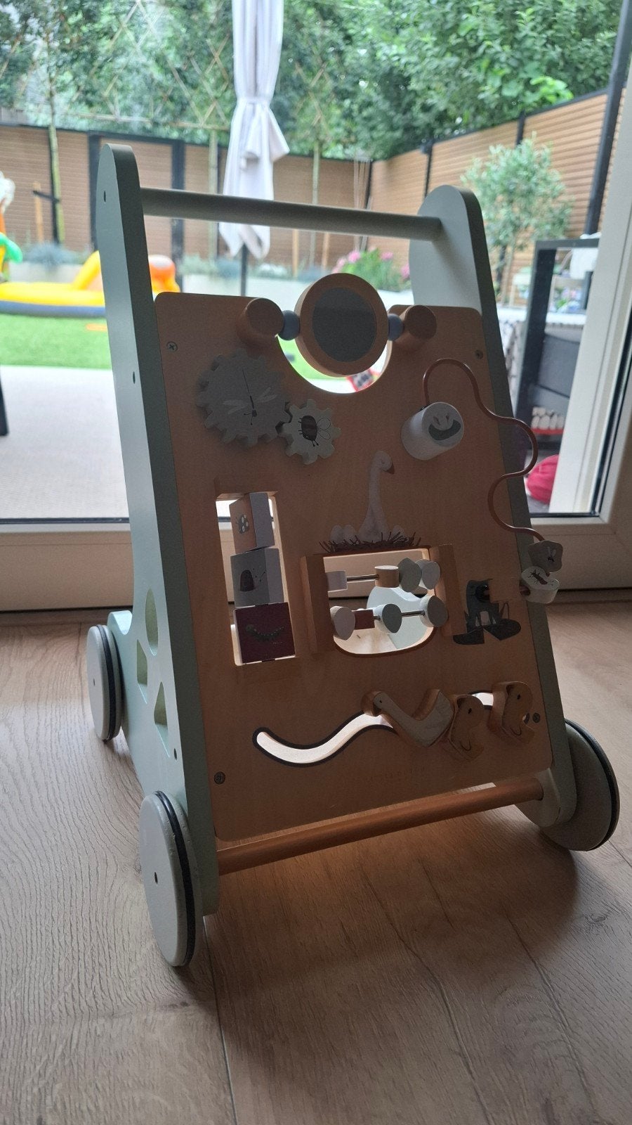 Houten loopwagen met activiteitenpaneel little dutch, Ophalen, Zo goed als nieuw, Overige typen, Met wieltjes