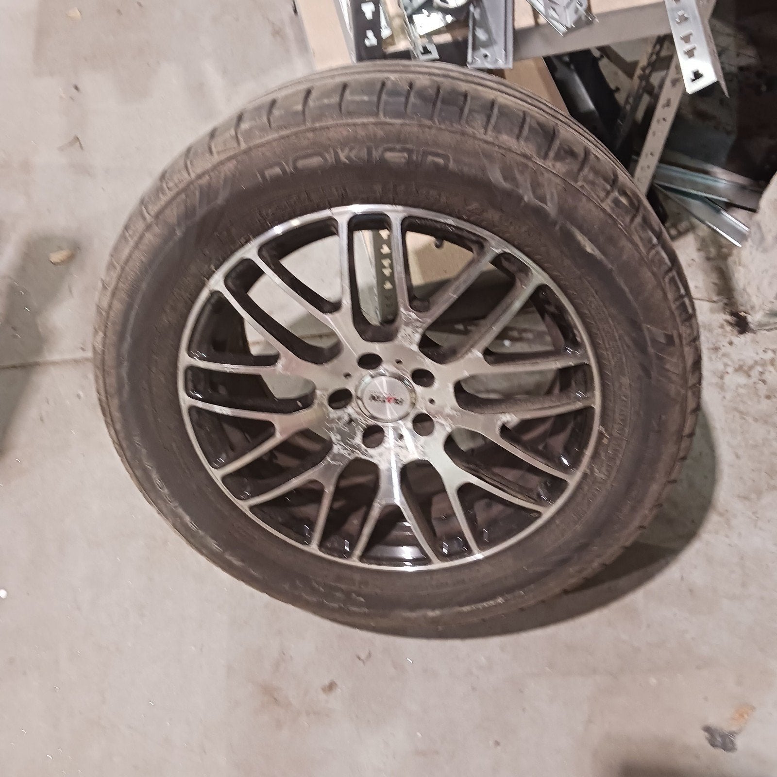 Set van 4 gebruikte Platin Wheels velgen met banden, Gebruikt, Banden en Velgen, 17 inch, Ophalen of Verzenden