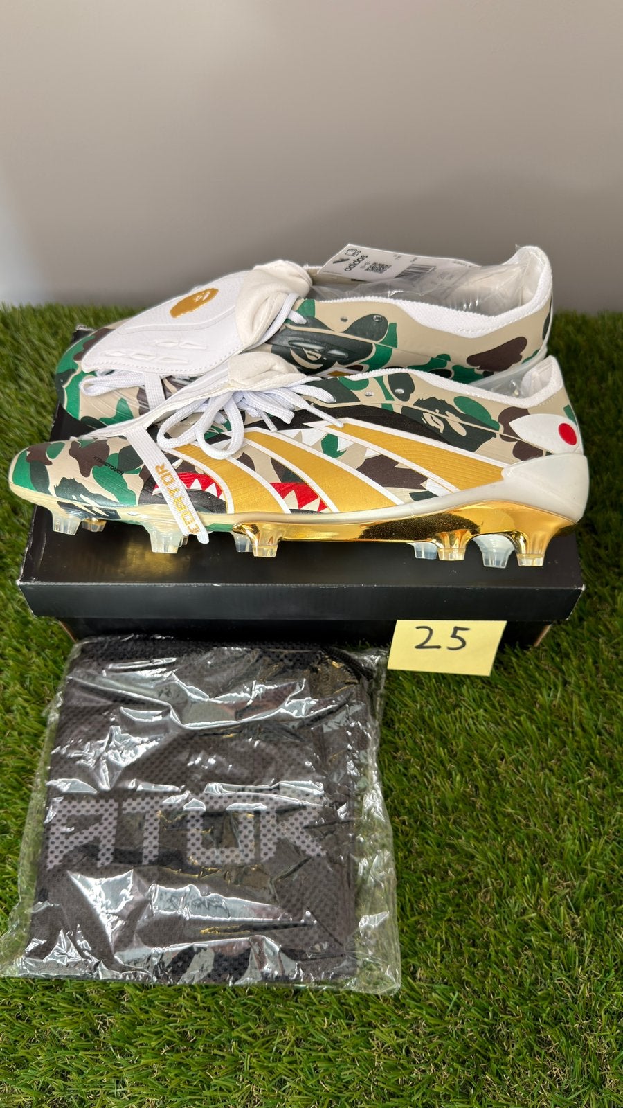 Adidas Predator Elite Foldover Tongue FG Bape Groen Camo, Ophalen of Verzenden, Nieuw, Sportschoenen
