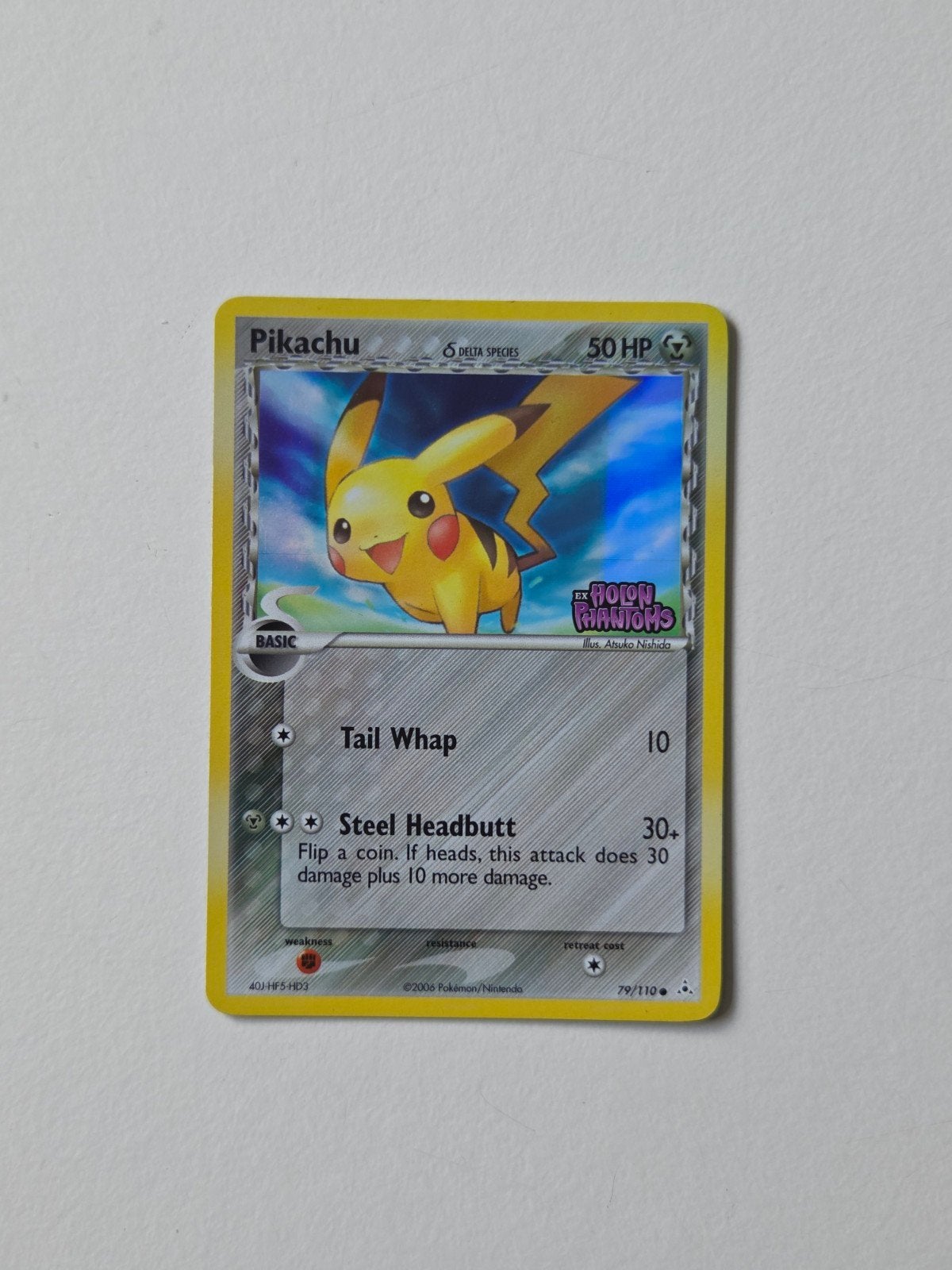 Pikachu - HP 79, Ophalen of Verzenden, Zo goed als nieuw, Losse kaart, Foil
