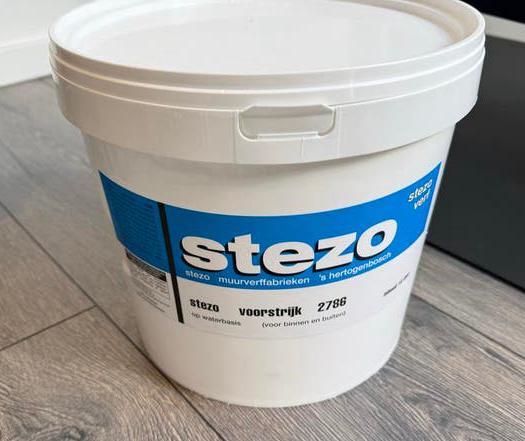 Stezo voorstrijk - meer dan halfvol, Ophalen, Gebruikt, Wit, Verf