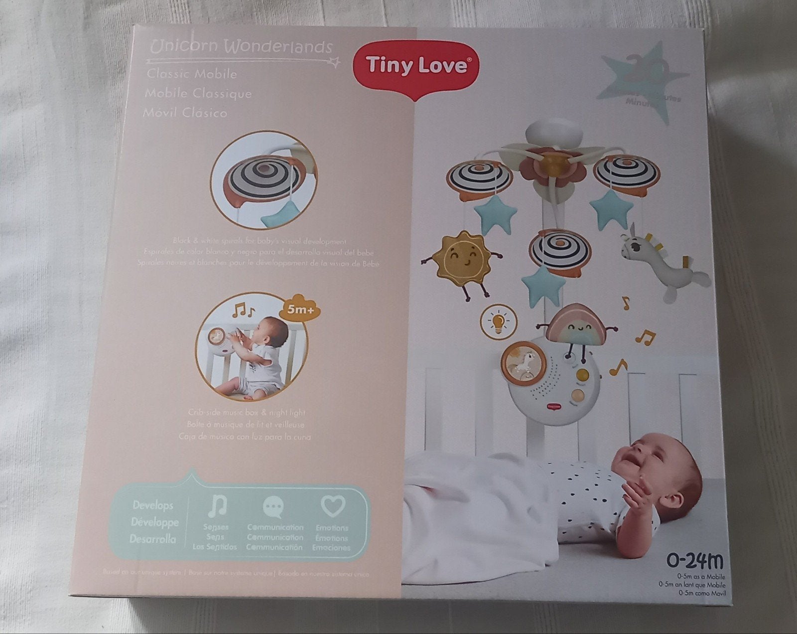 Tiny Love Unicorn Wonderlands Mobiel - Zo goed als nieuw, Ophalen, Zo goed als nieuw, Mobiel, Met licht