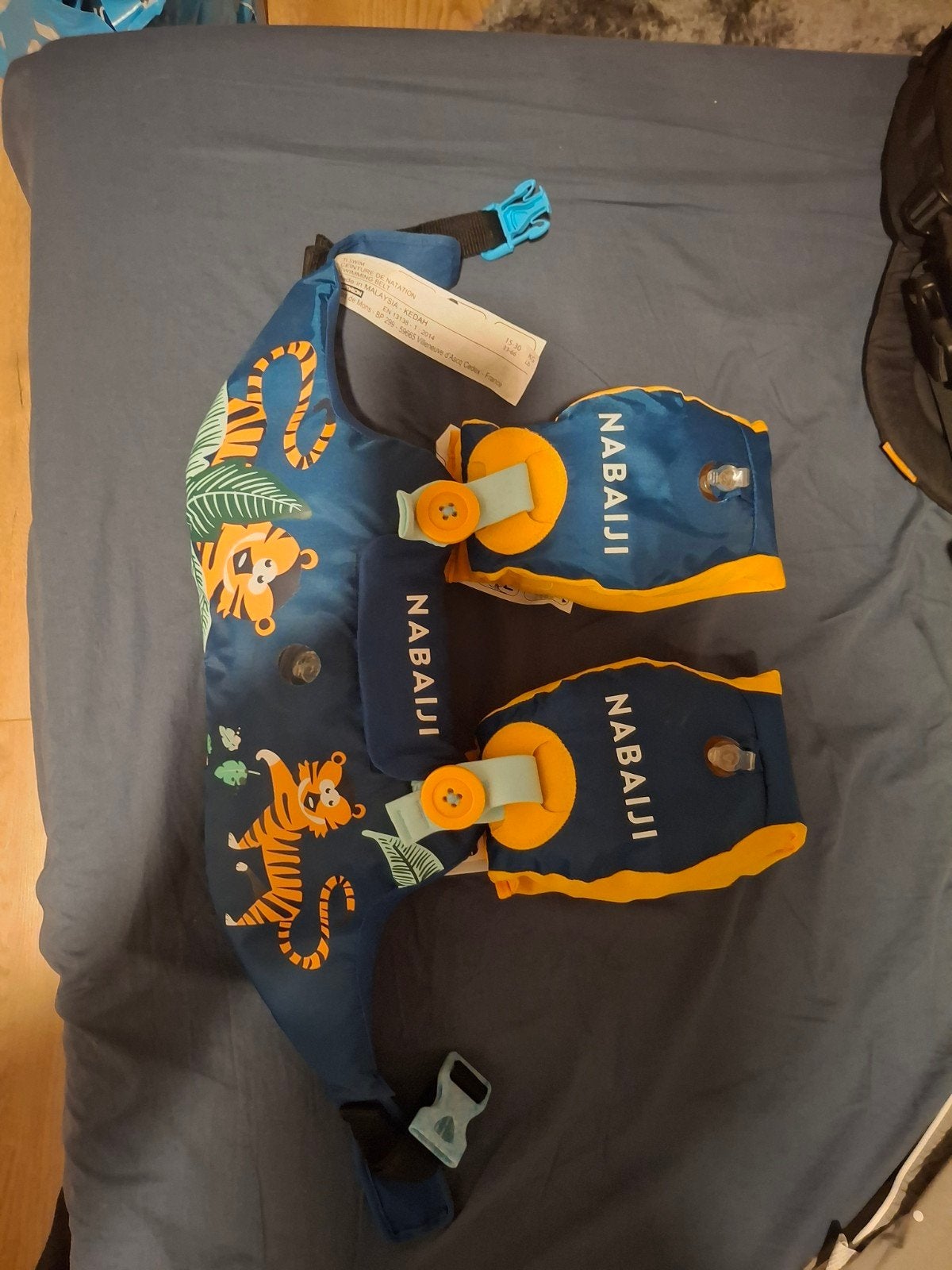 Nabaiji zwemvest met armvlotters - Tijgerprint, Nabaiji, Jongetje of Meisje, Nieuw, Overige maten
