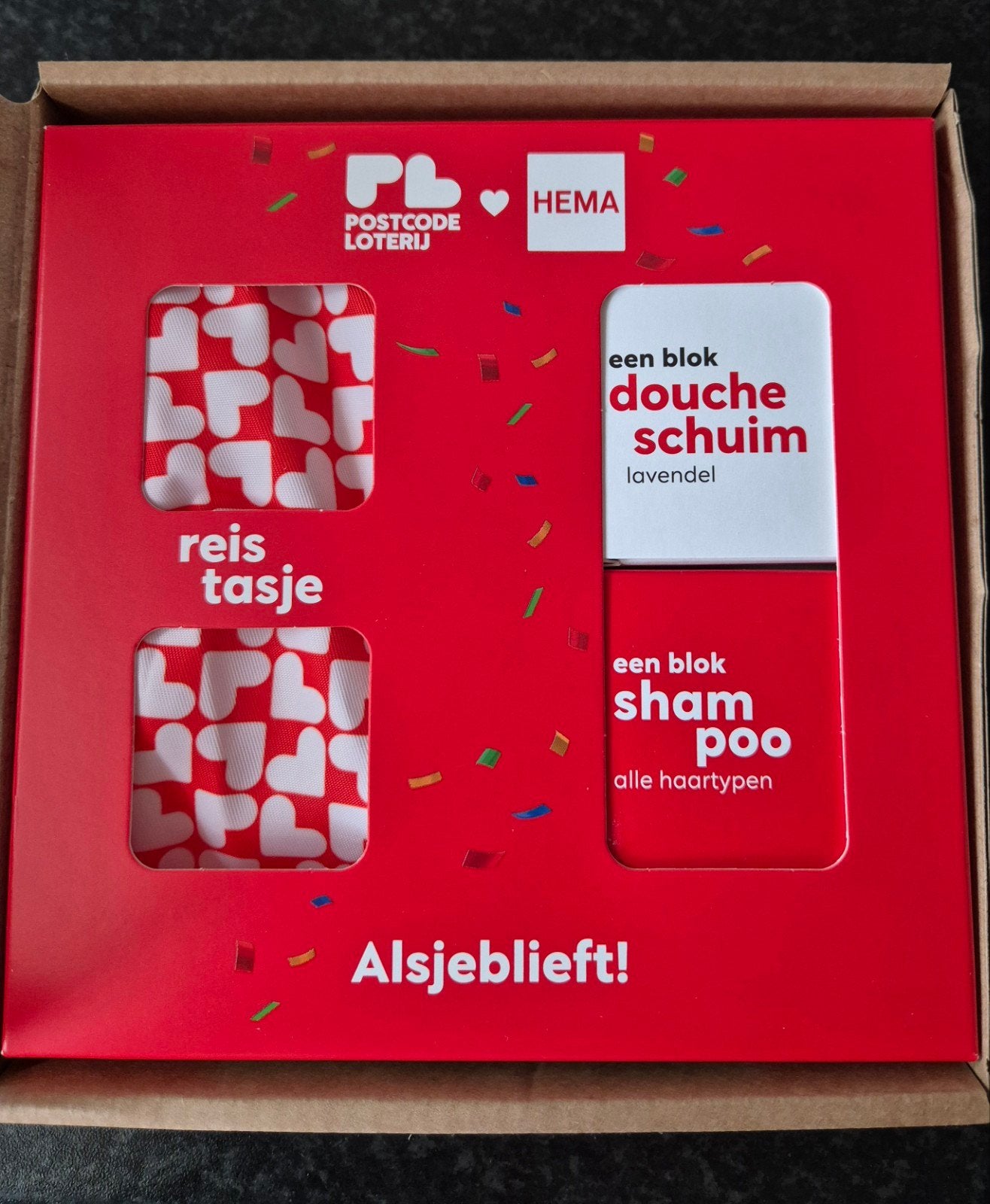 Hema, reistassen met doucheschuim blok en shampoo blok, Ophalen of Verzenden, Nieuw, Bad & Douche