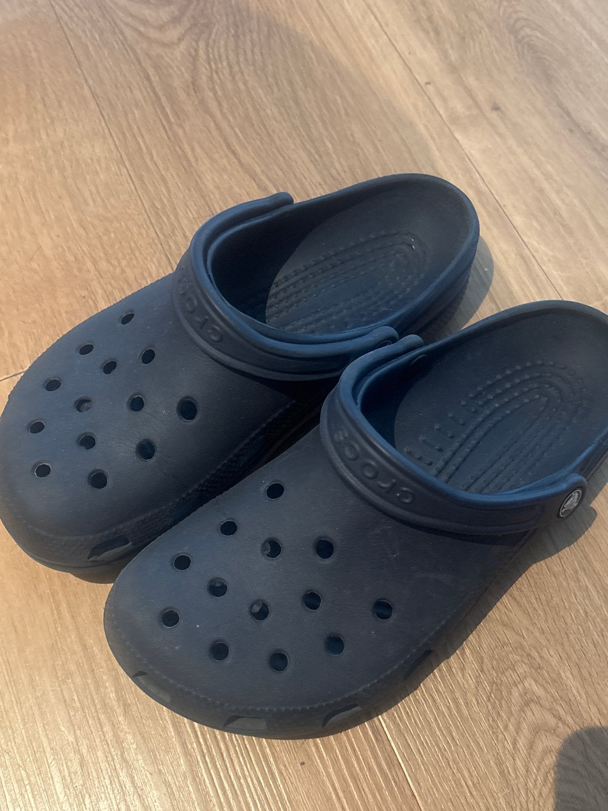 Originele Crocs - Maat 39-40 (M7/W9) - Goede staat, Ophalen, Gedragen, Blauw, Slippers