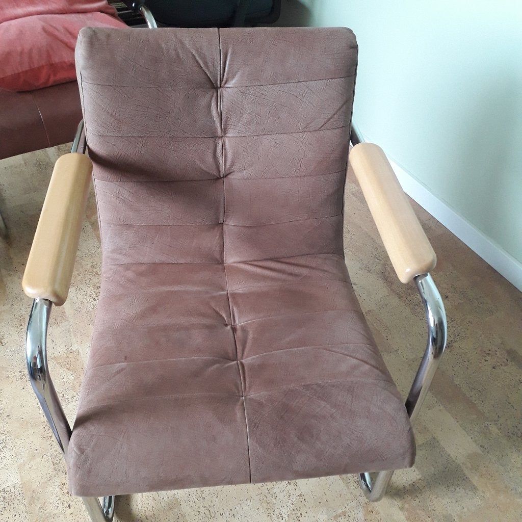 Fauteuil CRACK by Machalke leer, Huis en Inrichting, Ophalen, Gebruikt, Bauhaus, Minder dan 75 cm