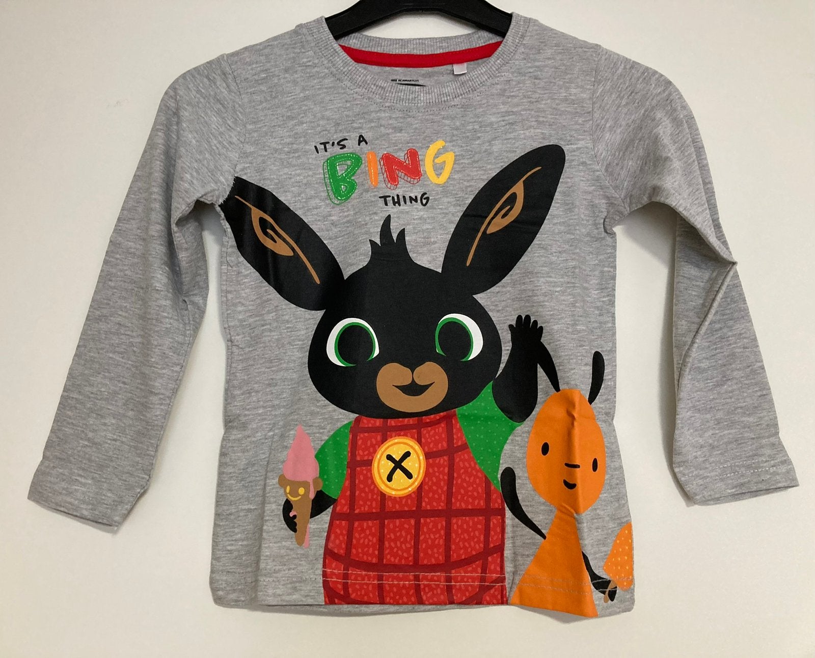 Nieuw konijntje bing grijs longsleeve maat 110, Ophalen of Verzenden, Nieuw, Jongen, Shirt of Longsleeve