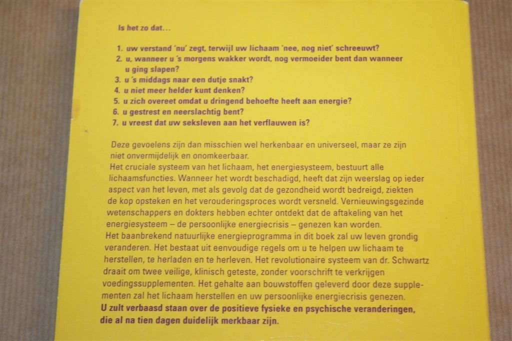 Boordevol Energie in 10 Dagen — Carnitine & Co-enzym Q10, Ophalen of Verzenden, Gelezen