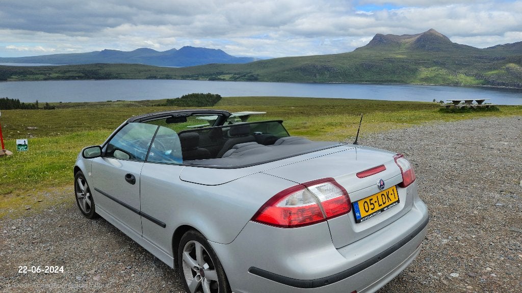 Saab 9-3 1.8 T Vector Cabrio  Zilvergrijs (Met garantie), 1998 cc, 4 cilinders, 4 stoelen, Grijs