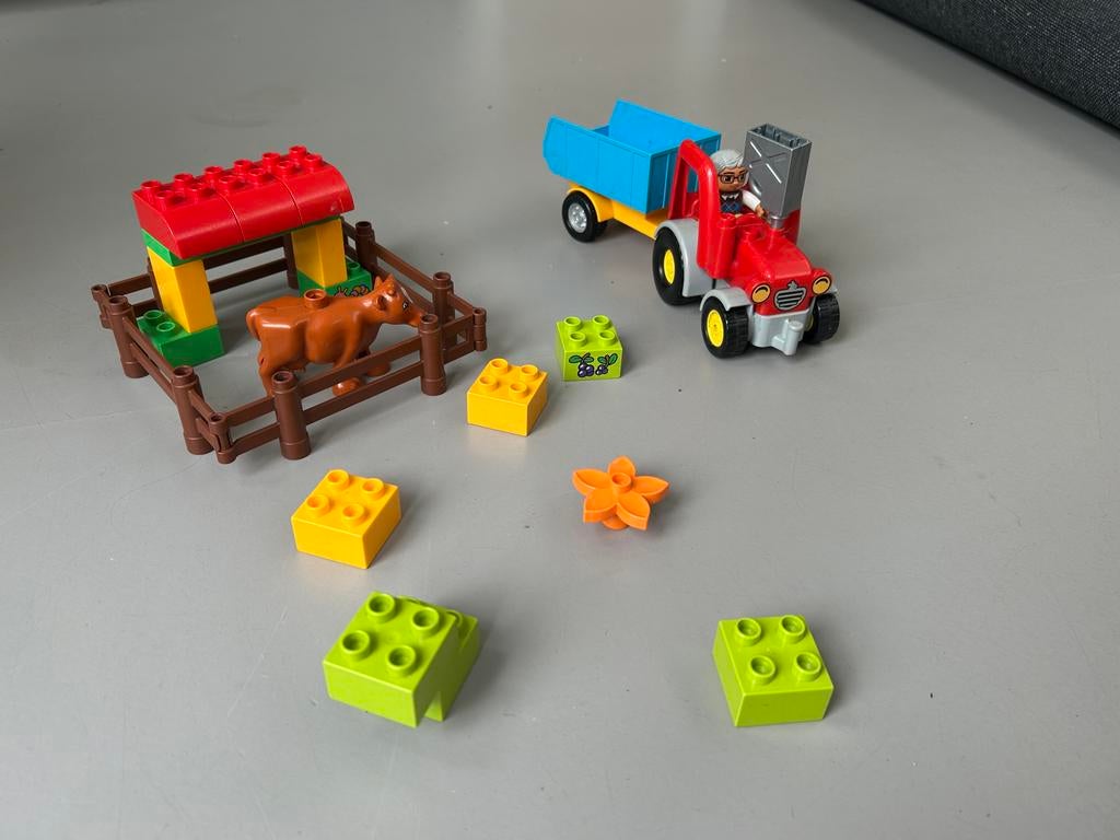 Duplo 10524 Boerderij Tractor Set, Inclusief minifiguren, Gebruikt, Ophalen of Verzenden, Duplo