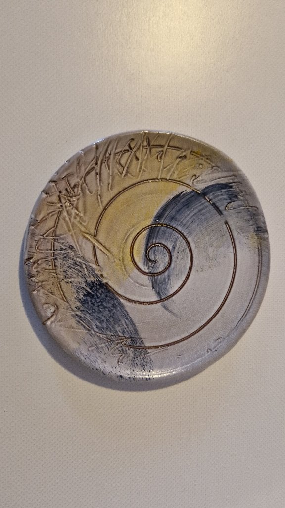 oud wandbordje schotel handmake, Ophalen of Verzenden
