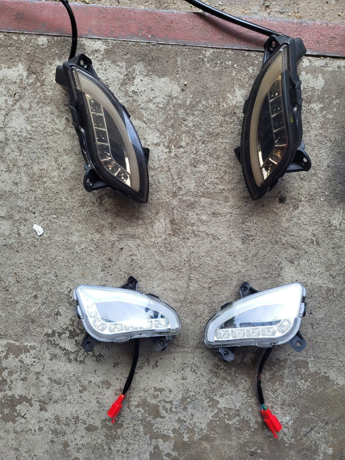 LED Dagrijverlichting Knipperlichten voor/achter Vespa Look, Ophalen of Verzenden